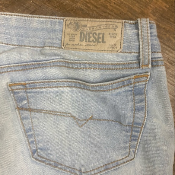 Diesel Industry Gruppe Super Slim-Skinny Low Waist Thin Light Wash Denim Jeans - Picture 6 of 14